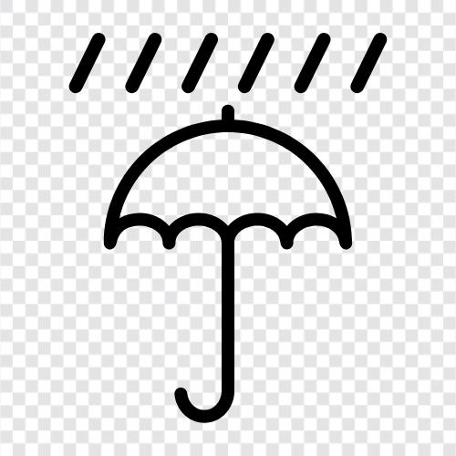 Regenmantel, Regen, Schutz, nass symbol