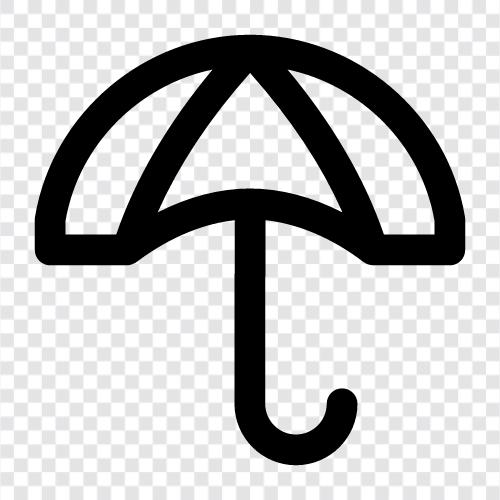 Regenmantel, Schutz, Deckung, Wetter symbol