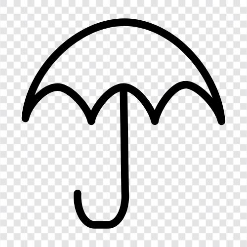 Regenmantel, Schutz, Regen, nass symbol