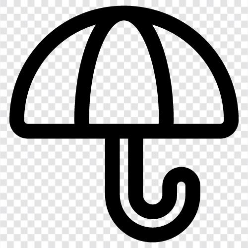 Regenmantel, Schutz, Regen, nass symbol