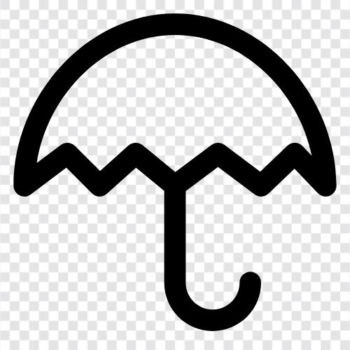 Regenmantel, wasserdicht, Regen, Unterschlupf symbol