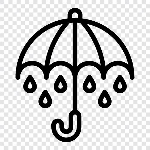 yağmurluk, su geçirmez, yağmur, koruma ikon svg