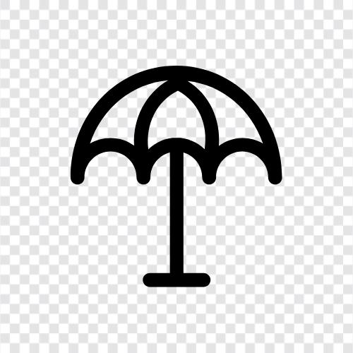 Regenmantel, Deckmantel, Schutz, Unterschlupf symbol