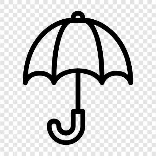 Regenmantel, wasserdicht, Schutz, Regen symbol