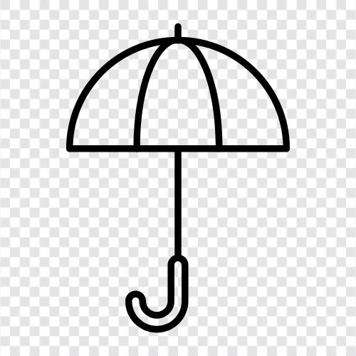 yağmurluk, palto, örtü, Umbrella ikon svg