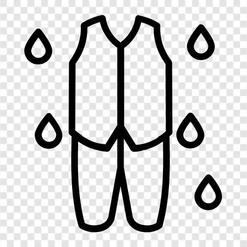 raincoat, waterproof, wet weather, coat Значок svg