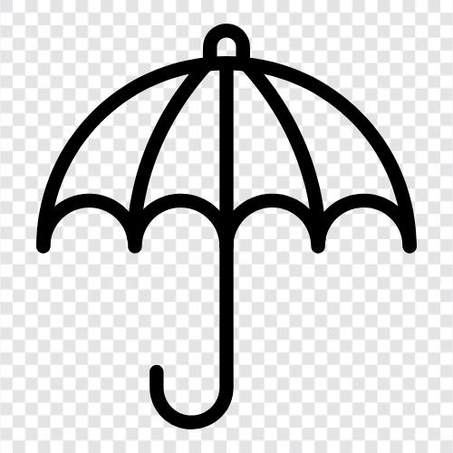 Regenmantel, Regen, Schutz, Regenschirmständer symbol