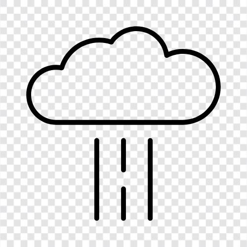 rainfall, precipitation, thunderstorm, storm icon svg