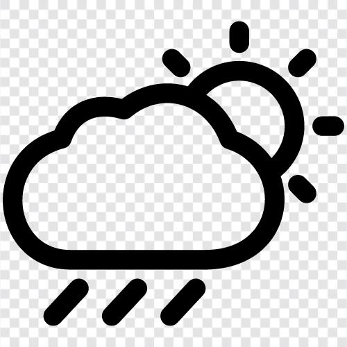 regnerischer Tag, regnerische Jahreszeit, nass, feucht symbol