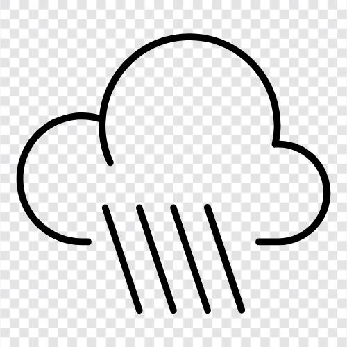 rainy days, rainy season, heavy rain, light rain icon svg