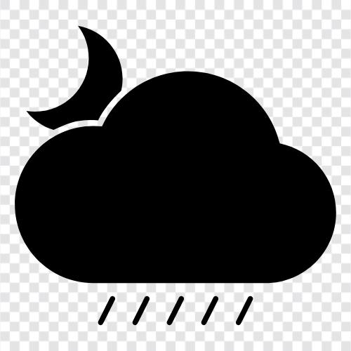Regentage, Regenzeit, Regen, Gewitter symbol