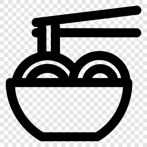 Ramen, Chow Mein, Chow Fun, Soba icon svg