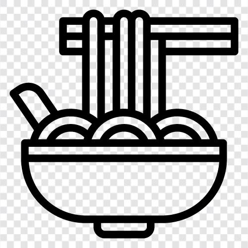 Ramen, Sesam, Soja, Gemüse symbol