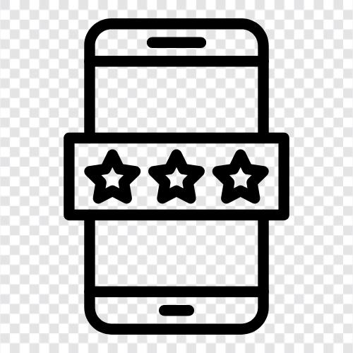 rating, review, review rating, star rating ikon svg