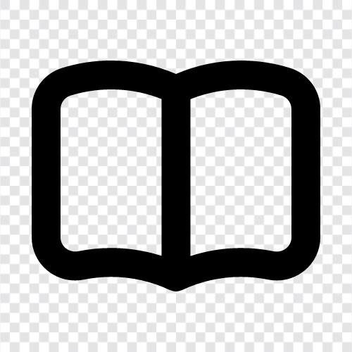 read, novel, fiction, story icon svg