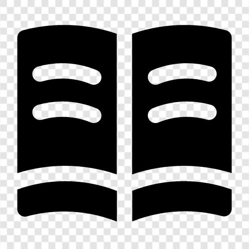 read, book, novel, story icon svg