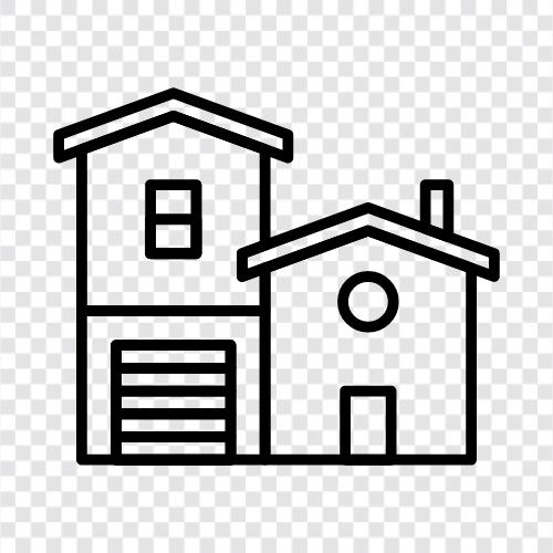 Immobilien, Haus, Immobilienverwaltung, Nachlassplanung symbol
