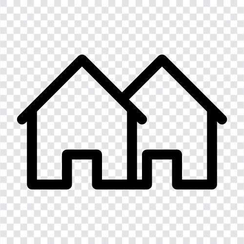 real estate, home, properties, investment icon svg