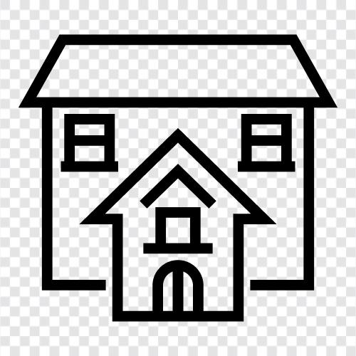 real estate, rental, housing, listings icon svg