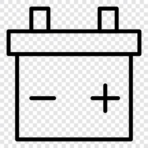 rechargeable battery, lithium ion battery, deep cycle battery, lead acid battery icon svg