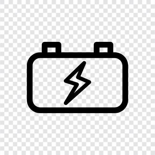 wiederaufladbare Batterie, LithiumIonenBatterie, Solarbatterie, elektrische Batterie symbol