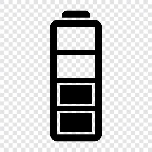 rechargeable, lithium ion, portable, AAA icon svg