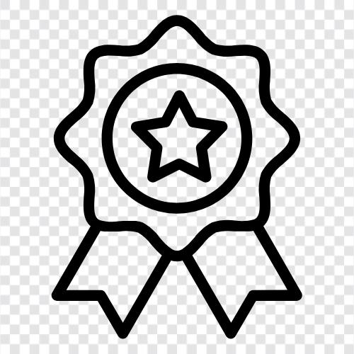 recognition, commendation, distinction, prize icon svg