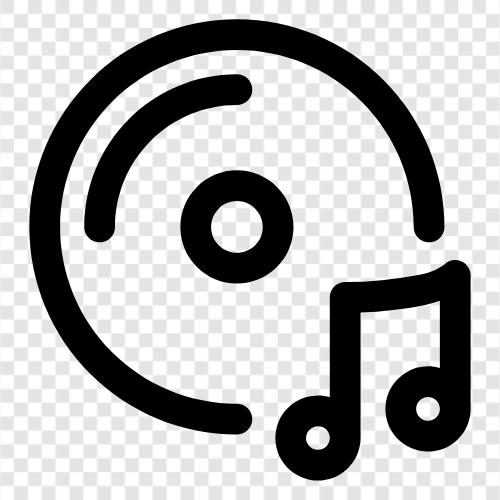 records, music, audio, music downloads icon svg