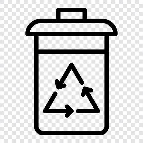 recycle bin, recycling, waste management, green living icon svg
