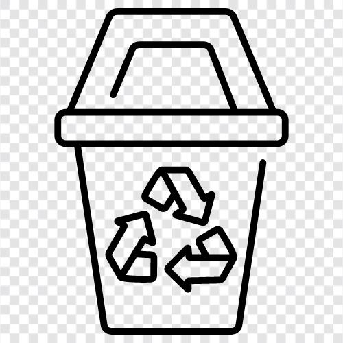 Recycling, Mülleimer, Kompostbehälter, Papierkorb symbol