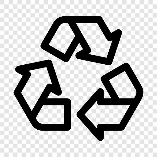 Recycling, Müll, Mülldeponie, Müllsammlung symbol