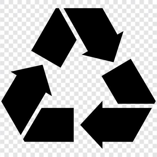 Recycling, Müll, Mülltonne, Abfall symbol