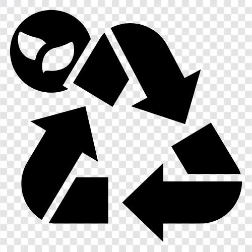 рециркуляция, отходы, мусор, экологическая Значок svg