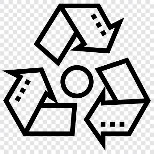 Recycling, Abfallwirtschaft, Müll, Müllentsorgung symbol