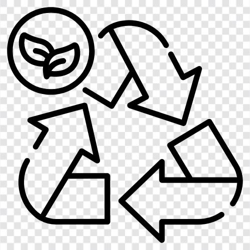 Recycling, Konservierung, Upcycling, grün symbol