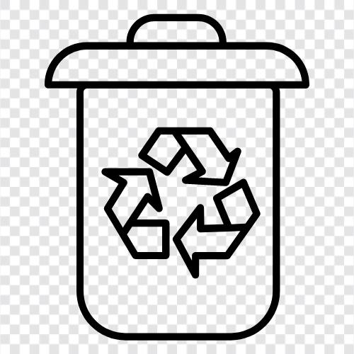 Recycling, Abfallrecycling, Müllrecycling, grüne Abfälle symbol