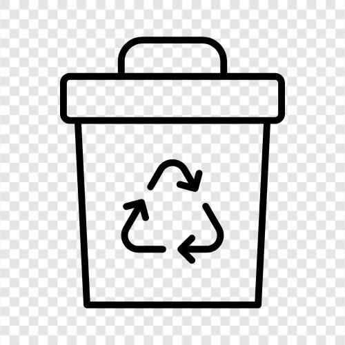 recycling, garbage, garbage can, recycling can icon svg