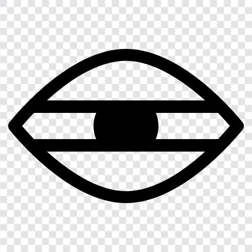 rotes Auge, geschwollenes Auge, schwarzes Auge, Augenlid symbol