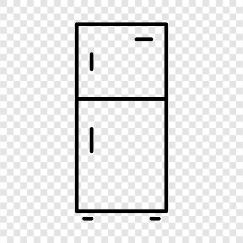 Kühlschrank, Gefrierfach, Lebensmittel, Lebensmittellagerung symbol