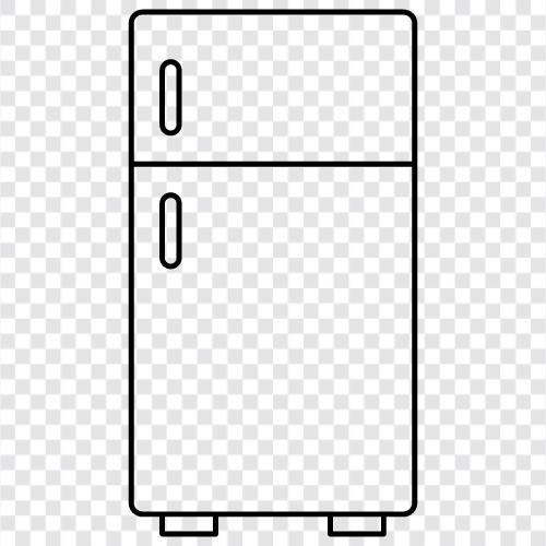 refrigerator, freezer, food, groceries icon svg