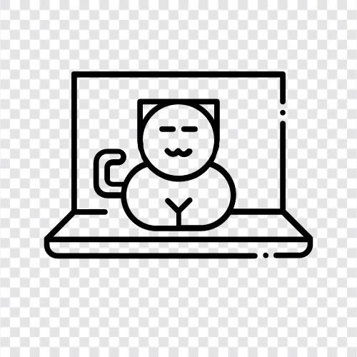 remote work, telecommuting, flexible work, telework icon svg