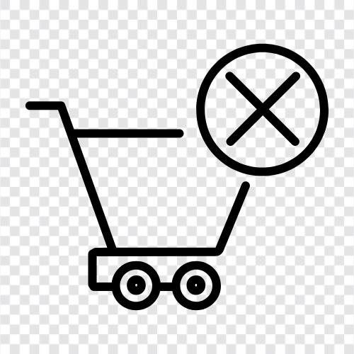 Remove from Shopping Cart, Remove from Basket, Remove from Purchase icon svg