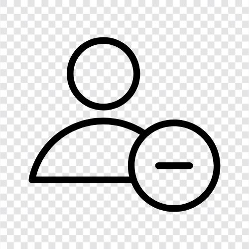 remove user account, delete user, remove user from group, delete user from icon svg