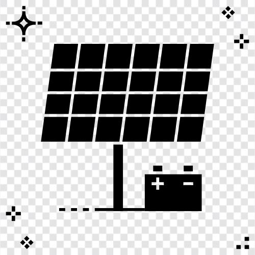 Erneuerbare Energien, Solarpaneele, Solartechnik, Solarunternehmen symbol