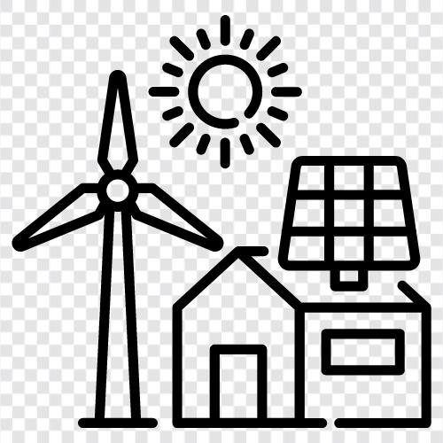 возобновляемые источники энергии, чистая энергия, зеленая энергия, солнечная энергия Значок svg