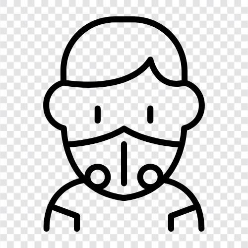 respirator, respirator for asthma, dust mask, air purifier icon svg