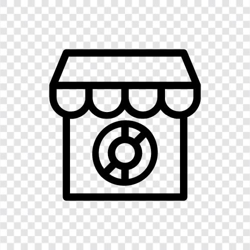 retailers, shopping, shopping malls, shopping centres icon svg