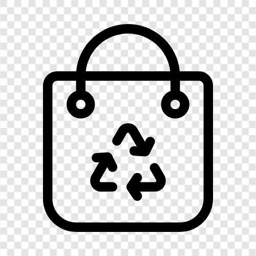 Yeniden Kullanılabilir Çanta, Yeşil Çanta, Sürdürülebilir Çanta, Plastik Çanta ikon svg