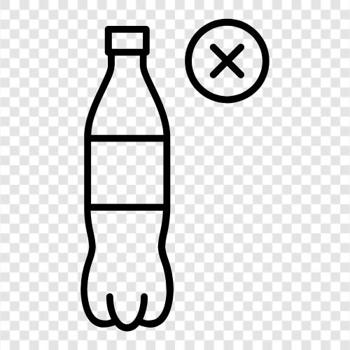 wiederverwendbare Flasche, Edelstahlflasche, Wiederverwendung, mehr Wasser trinken symbol