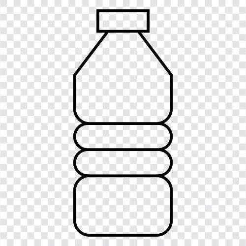 reusable water bottle, stainless steel water bottle, plastic water bottle, glass water icon svg